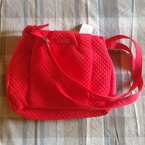 SUPER CUTE! NWT! VERA BRADLEY RED HADLEY CROSSBODY